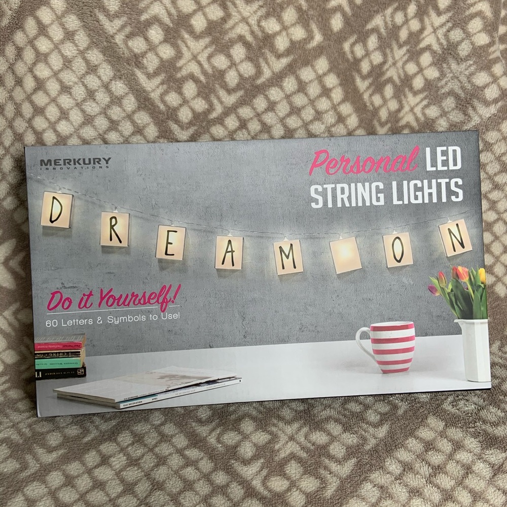 LED string light letter set!